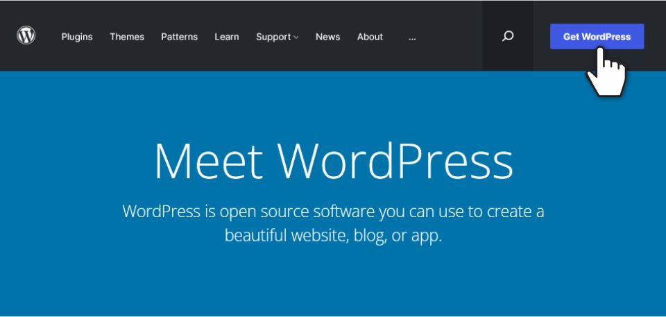 Get WordPress from wordpress.org