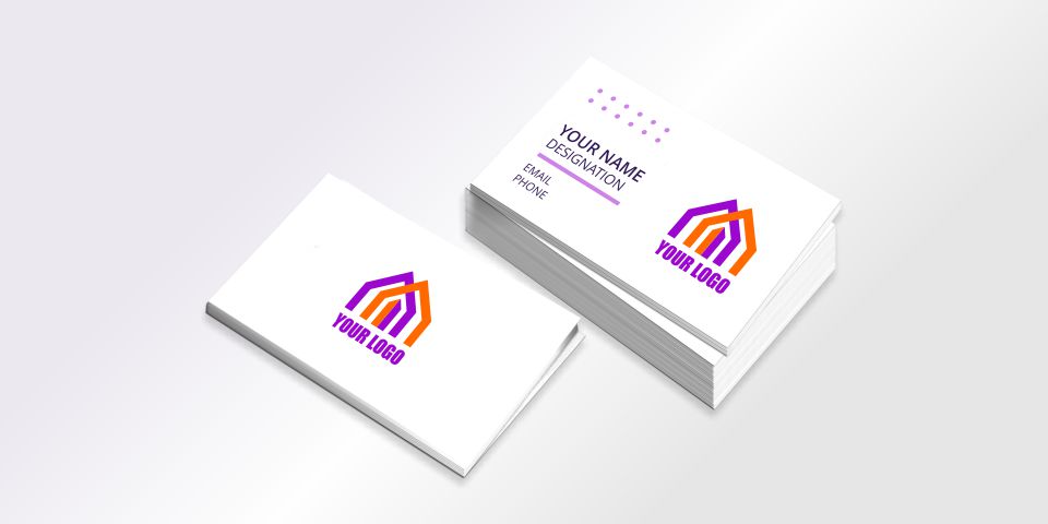 Full colour, double sided business card sample.
